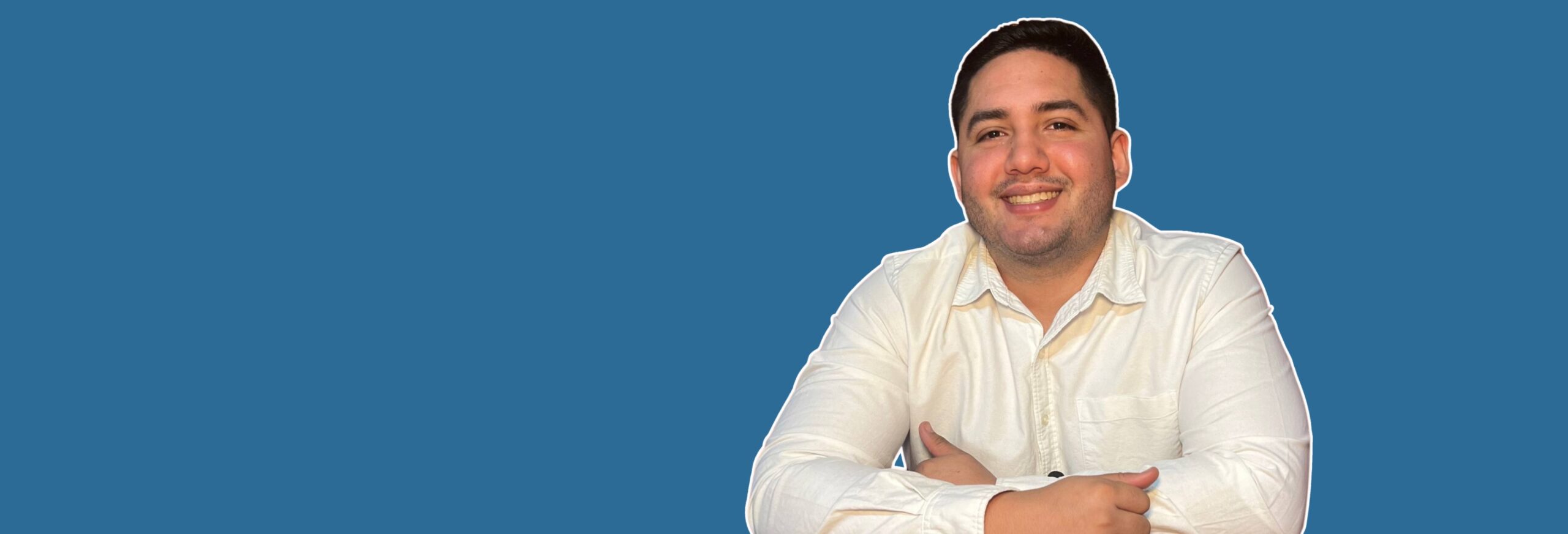 Brian Bitter, profesor de inglés, junto al título Ejercicios de inglés